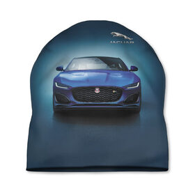 Шапка 3D с принтом Jaguar , 100% полиэстер | универсальный размер, печать по всей поверхности изделия | car | jaguar | power | predator | автомобиль | мощь | хищник | ягуар
