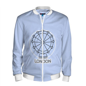 Мужской бомбер 3D с принтом Лондон London Eye , 100% полиэстер | застегивается на молнию, по бокам два кармана без застежек, по низу бомбера и на воротнике - эластичная резинка | blue circle | england | english | europe | eye | gb | icon | london | travel | uk | vacation | англия | аттракцион | великобритания | европа | иконка | колесо обозрения | лондон | лондонский глаз | надпись | отпуск | поездка | путешествие |