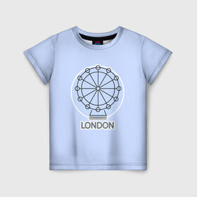 Детская футболка 3D с принтом Лондон London Eye , 100% гипоаллергенный полиэфир | прямой крой, круглый вырез горловины, длина до линии бедер, чуть спущенное плечо, ткань немного тянется | blue circle | england | english | europe | eye | gb | icon | london | travel | uk | vacation | англия | аттракцион | великобритания | европа | иконка | колесо обозрения | лондон | лондонский глаз | надпись | отпуск | поездка | путешествие |