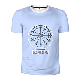 Мужская футболка 3D спортивная с принтом Лондон London Eye , 100% полиэстер с улучшенными характеристиками | приталенный силуэт, круглая горловина, широкие плечи, сужается к линии бедра | blue circle | england | english | europe | eye | gb | icon | london | travel | uk | vacation | англия | аттракцион | великобритания | европа | иконка | колесо обозрения | лондон | лондонский глаз | надпись | отпуск | поездка | путешествие |