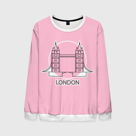 Мужской свитшот 3D с принтом Лондон London Tower bridge , 100% полиэстер с мягким внутренним слоем | круглый вырез горловины, мягкая резинка на манжетах и поясе, свободная посадка по фигуре | bridge | england | english | gb | london | tower | uk | английский | англия | башни | великобритания | закат | иконка | лайнарт | лондон | мост | надпись | розовый круг | слово | тауэрский | юк