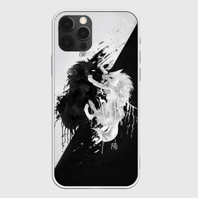 Чехол для iPhone 12 Pro Max с принтом Инь Янь , Силикон |  | Тематика изображения на принте: art | black and white | chinese characters | good and evil | wolves | yin yang | арт | волки | добро и зло | инь янь | китайские иероглифы | черное и белое