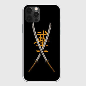 Чехол для iPhone 12 Pro Max с принтом 2 Katanas , Силикон |  | art | chinese character | katanas | swords | арт | катаны | китайский иероглиф | мечи