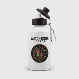 Бутылка спортивная с принтом S.I.R.S Watch Dogs Legion , металл | емкость — 500 мл, в комплекте две пластиковые крышки и карабин для крепления | action | action adventure | game watch dogs | legion | sirs | watch dogs | watch dogs legion | ватч догз легион | ватч догс | знак sirs | игра watch dogs | клан | кланы | легион | лого | логотип | логотип watch dogs | лондон | надпись | спе