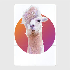 Магнитный плакат 2Х3 с принтом Лама_2 , Полимерный материал с магнитным слоем | 6 деталей размером 9*9 см | alpaca | lama | альпака | арт | животные | картинка | лама | милое животное | рисунок