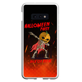 Чехол для Samsung S10E с принтом Halloween Party , Силикон | Область печати: задняя сторона чехла, без боковых панелей | blood | diablo | haloween | horror | дьявол | зомби | кости | кровь | мозги | мясо | страшилка | ужасы | хеллоуин | хелоуин