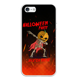 Чехол для iPhone 5/5S матовый с принтом Halloween Party , Силикон | Область печати: задняя сторона чехла, без боковых панелей | blood | diablo | haloween | horror | дьявол | зомби | кости | кровь | мозги | мясо | страшилка | ужасы | хеллоуин | хелоуин