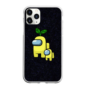 Чехол для iPhone 11 Pro Max матовый с принтом Among us Yellow + kid Yellow , Силикон |  | among | among us | among us impostor | among us lime | among us lime+ kid lime | among us red+ kid red | among us yellow + kid yellow | among us предатель | imposter | амонг | амонг ас | амонг ас предатель | игра про космос | космос | предатель