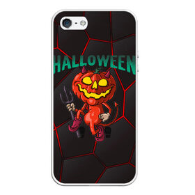 Чехол для iPhone 5/5S матовый с принтом Halloween , Силикон | Область печати: задняя сторона чехла, без боковых панелей | blood | diablo | haloween | horror | дьявол | зомби | кости | кровь | мозги | мясо | страшилка | ужасы | хеллоуин | хелоуин