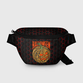 Поясная сумка 3D с принтом Halloween , 100% полиэстер | плотная ткань, ремень с регулируемой длиной, внутри несколько карманов для мелочей, основное отделение и карман с обратной стороны сумки застегиваются на молнию | blood | diablo | haloween | horror | дьявол | зомби | кости | кровь | мозги | мясо | страшилка | ужасы | хеллоуин | хелоуин