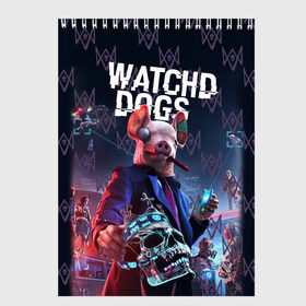 Скетчбук с принтом Watch Dogs: Legion , 100% бумага
 | 48 листов, плотность листов — 100 г/м2, плотность картонной обложки — 250 г/м2. Листы скреплены сверху удобной пружинной спиралью | 
