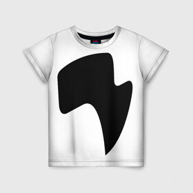 Детская футболка 3D с принтом drive lightning black , 100% гипоаллергенный полиэфир | прямой крой, круглый вырез горловины, длина до линии бедер, чуть спущенное плечо, ткань немного тянется | 