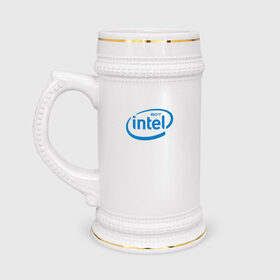 Кружка пивная с принтом Intel Boy ,  керамика (Материал выдерживает высокую температуру, стоит избегать резкого перепада температур) |  объем 630 мл | amd | amd boy | core | core i3 | core i5 | core i7 | cpu | intel | intel boy | интел | интел бой | процессор | цпу