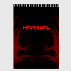 Скетчбук с принтом Hannibal , 100% бумага
 | 48 листов, плотность листов — 100 г/м2, плотность картонной обложки — 250 г/м2. Листы скреплены сверху удобной пружинной спиралью | Тематика изображения на принте: hannibal | ганибал | ганнибал | лектер | лектор | мадс миккельсен | сериал | сериалы | хью дэнси