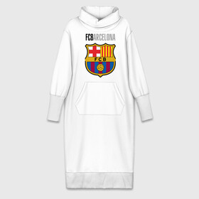 Платье удлиненное хлопок с принтом Barcelona FC ,  |  | barca | barcelona | club | fc | leo messi | soccer | spanish | барса | барселона | испанский | клуб | лео месси | фк | футбол | футбольный