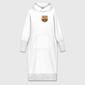Платье удлиненное хлопок с принтом Barcelona FC ,  |  | barca | barcelona | club | fc | leo messi | soccer | spanish | барса | барселона | испанский | клуб | лео месси | фк | футбол | футбольный