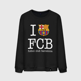 Мужской свитшот хлопок с принтом Barcelona FC , 100% хлопок |  | barca | barcelona | club | fc | leo messi | soccer | spanish | барса | барселона | испанский | клуб | лео месси | фк | футбол | футбольный