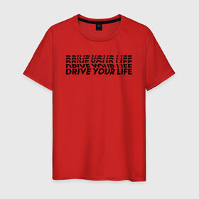 Мужская футболка хлопок с принтом drive wave black , 100% хлопок | прямой крой, круглый вырез горловины, длина до линии бедер, слегка спущенное плечо. | drive | drive fitness | драйв | драйв фитнес