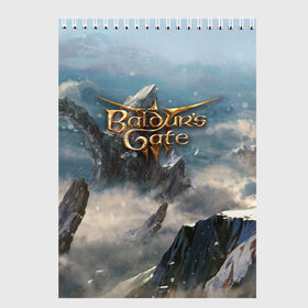 Скетчбук с принтом Baldurs Gate , 100% бумага
 | 48 листов, плотность листов — 100 г/м2, плотность картонной обложки — 250 г/м2. Листы скреплены сверху удобной пружинной спиралью | baldurs gate | dungeons and dragons | game | games | role play | rpg | игра | игры | подземелья и драконы | ролевые игры | рпг