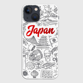 Чехол для iPhone 13 mini с принтом Япония | Страна Восходящего Солнца (Z) ,  |  | japan | асихара но накацукуни | государство япония | ниппон | нихон | ооясимагуни | страна восходящего солнца | традиции | традиция | япония