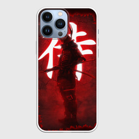 Чехол для iPhone 13 Pro Max с принтом NEON SAMURAI ,  |  | катана | красное | неон | неоновый самурай | самурай | стиль | тренд | япония