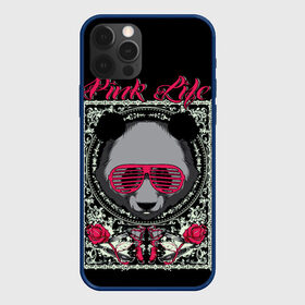 Чехол для iPhone 12 Pro с принтом Розовая жизнь  , силикон | область печати: задняя сторона чехла, без боковых панелей | голова медведя. | голова панды | медведи | орнамент | панда | панда в розовых очках | розовая жизнь | розовый стиль | розы