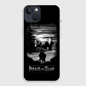 Чехол для iPhone 13 с принтом АТАКА ТИТАНОВ. Одинокий герой ,  |  | anime | attack on titan | аниме | армин арлерт | атак он титан | атака на титанов | атака титанов | великаны | гарнизон | колоссальный | леви | легион разведки | лого | манга | микаса аккерман | разведкорпус