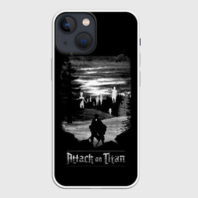 Чехол для iPhone 13 mini с принтом АТАКА ТИТАНОВ. Одинокий герой ,  |  | anime | attack on titan | аниме | армин арлерт | атак он титан | атака на титанов | атака титанов | великаны | гарнизон | колоссальный | леви | легион разведки | лого | манга | микаса аккерман | разведкорпус