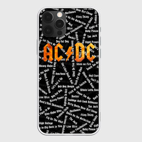 Чехол для iPhone 12 Pro Max с принтом AC DC SONGS (Z) , Силикон |  | Тематика изображения на принте: ac dc | acdc | rock | ангус янг | ас дс | асдс | блюз рок | крис слэйд | музыка | рок | рок н ролл | стиви янг | хард рок | эй си ди си | эксл роуз