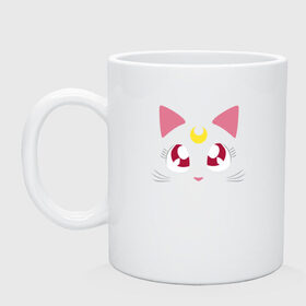Кружка с принтом Luna Cat. Sailor Moon , керамика | объем — 330 мл, диаметр — 80 мм. Принт наносится на бока кружки, можно сделать два разных изображения | anime | cute | аниме | взгляд | волшебство | глаза | киса | киска | кот | котенок | котэ | котя | кошка | лапочка | луна | магия | месяц | милый | мимими | мордочка | сейлор мун | хороший | япония