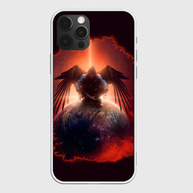 Чехол для iPhone 12 Pro Max с принтом АНГЕЛ , Силикон |  | Тематика изображения на принте: ангел | земля | космос | неон | планета