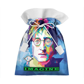 Подарочный 3D мешок с принтом Джон Леннон Imagine , 100% полиэстер | Размер: 29*39 см | beatles | imagine | john | lennon | the beatles | битлз | битлы | группа | джон | купить | леннон | леннона | очки | рок н ролл | с группы | хиппи