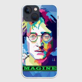 Чехол для iPhone 13 mini с принтом Джон Леннон Imagine ,  |  | beatles | imagine | john | lennon | the beatles | битлз | битлы | группа | джон | купить | леннон | леннона | очки | рок н ролл | с группы | хиппи