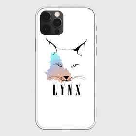 Чехол для iPhone 12 Pro Max с принтом Рысь , Силикон |  | lynx | зверь | котик | кошечка | кошка | рысь | усатый | ушки на макушке | хищник