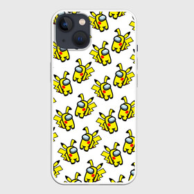 Чехол для iPhone 13 с принтом Among us Pikachu ,  |  | among us | baby | impostor | kawaii | pika pika | pikachu | pokemon go | there is impostor | амонг ас | девочкам | детям | космические | космонавты | малыш | мальчикам | персонажи | пика пика | пикачу | покемон | предатель среди нас |