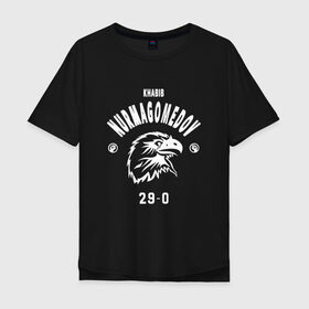 Мужская футболка хлопок Oversize с принтом Khabib The Eagle Nurmagomedov , 100% хлопок | свободный крой, круглый ворот, “спинка” длиннее передней части | habib | khabib | khabib nurmagomedov | mma | nurmagomedov | the eagle | ufc | боец | бои без правил | борьба | микс файт | мма | нурмагомедов | орёл | самбо | хабиб | хабиб нурмагомедов