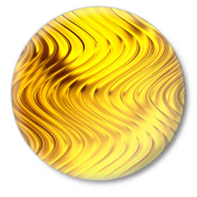 Значок с принтом GOLD LINES ,  металл | круглая форма, металлическая застежка в виде булавки | 