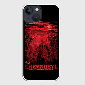 Чехол для iPhone 13 mini с принтом Чернобыль ,  |  | chernobyl | chernobyl nuclear power plant | exclusion zone | pripyat | radiation | stalker | зона отчуждения | припять | радиация | сталкер | чаэс | чернобыль
