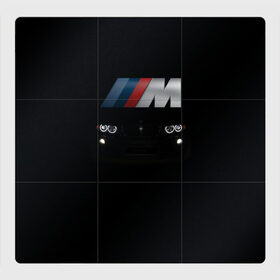 Магнитный плакат 3Х3 с принтом BMW M , Полимерный материал с магнитным слоем | 9 деталей размером 9*9 см | bmw | авто | автомобиль | бмв | логотип | марка | машина | надпись | текстура