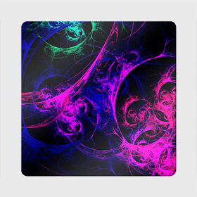 Магнит виниловый Квадрат с принтом GambaTR , полимерный материал с магнитным слоем | размер 9*9 см, закругленные углы | Тематика изображения на принте: abstraction | colorful | dark | fractal | glow | patterns | shapes | tangled | texture | абстракция | запутанный | разноцветный | свечение | текстура | темный | узоры | формы | фрактал