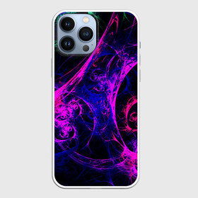 Чехол для iPhone 13 Pro Max с принтом GambaTR ,  |  | abstraction | colorful | dark | fractal | glow | patterns | shapes | tangled | texture | абстракция | запутанный | разноцветный | свечение | текстура | темный | узоры | формы | фрактал