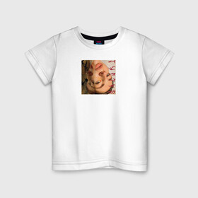 Детская футболка хлопок с принтом SALUKI , 100% хлопок | круглый вырез горловины, полуприлегающий силуэт, длина до линии бедер | Тематика изображения на принте: rap | saluki | saluki rap | рэп | рэпер | салюки