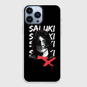 Чехол для iPhone 13 Pro Max с принтом SALUKI ,  |  | Тематика изображения на принте: rap | saluki | saluki rap | рэп | рэпер | салюки