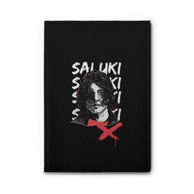 Обложка для автодокументов с принтом SALUKI , натуральная кожа |  размер 19,9*13 см; внутри 4 больших “конверта” для документов и один маленький отдел — туда идеально встанут права | rap | saluki | saluki rap | рэп | рэпер | салюки