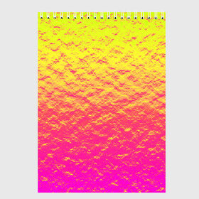 Скетчбук с принтом Яркий закат , 100% бумага
 | 48 листов, плотность листов — 100 г/м2, плотность картонной обложки — 250 г/м2. Листы скреплены сверху удобной пружинной спиралью | abstraction | casual | gradient | hot | yellow | абстракция | блестящий | блики | вода | волны | градиент | закат | золотистый | краска | красочный | небеса | неоновый | облака | пастельный | пляж | рассвет | сияние