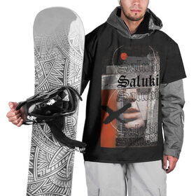 Накидка на куртку 3D с принтом SALUKI , 100% полиэстер |  | Тематика изображения на принте: rap | saluki | saluki rap | рэп | рэпер | салюки