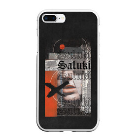 Чехол для iPhone 7Plus/8 Plus матовый с принтом SALUKI , Силикон | Область печати: задняя сторона чехла, без боковых панелей | Тематика изображения на принте: rap | saluki | saluki rap | рэп | рэпер | салюки