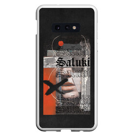 Чехол для Samsung S10E с принтом SALUKI , Силикон | Область печати: задняя сторона чехла, без боковых панелей | Тематика изображения на принте: rap | saluki | saluki rap | рэп | рэпер | салюки