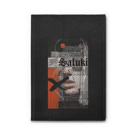 Обложка для автодокументов с принтом SALUKI , натуральная кожа |  размер 19,9*13 см; внутри 4 больших “конверта” для документов и один маленький отдел — туда идеально встанут права | Тематика изображения на принте: rap | saluki | saluki rap | рэп | рэпер | салюки