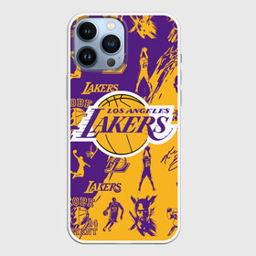 Чехол для iPhone 13 Pro Max с принтом КОБИ БРАЙАНТ ,  |  | Тематика изображения на принте: 24 lakers | kobe bryant | lakers | los angeles lakers | баскетбол. | коби брайант | лос анджелес лейкерс | лосанджелес лейкерс